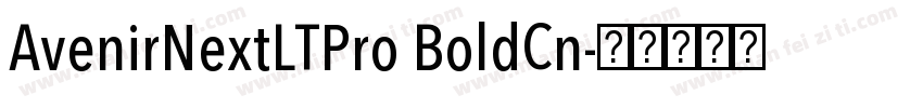 AvenirNextLTPro BoldCn字体转换